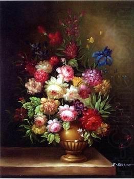 unknow artist Floral, beautiful classical still life of flowers.046 oil painting picture
